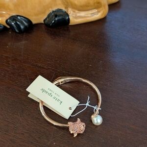 NWT Kate Spade Gold-Tone Pigs Fly Bracelet